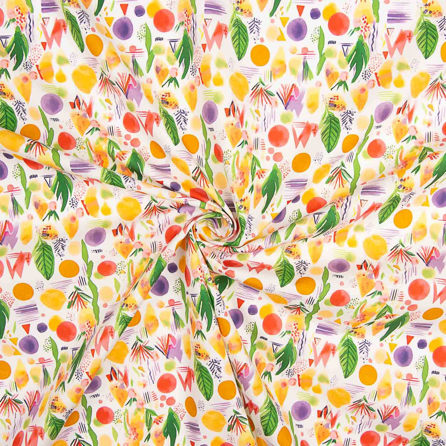 Fibra Técnica Sorona Estampado Abstracto Nature Color - Ribes y Casals