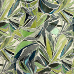 Tencel y Lino Estampado Hojas Naturales - Ribes y Casals