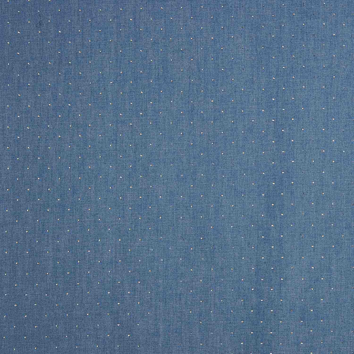 Denim Algodón con Brillantitos Azul - Ribes y Casals