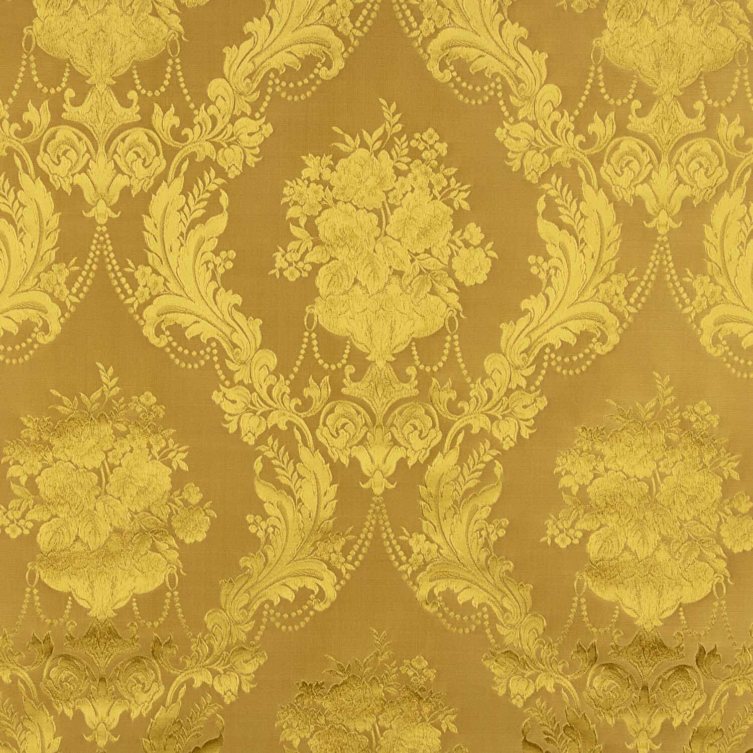 Jacquard Floral Clásico Dorado - Ribes y Casals