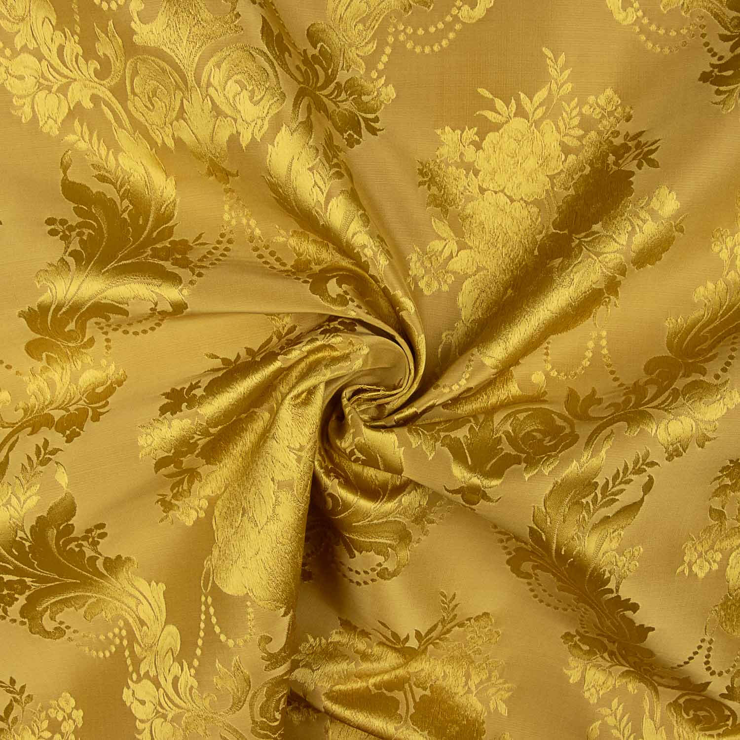 Jacquard Floral Clásico Dorado - Ribes y Casals