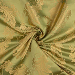 Jacquard Floral Clásico Verde y Dorado - Ribes y Casals