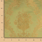 Jacquard Floral Clásico Verde y Dorado - Ribes y Casals