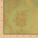 Jacquard Floral Clásico Verde y Dorado - Ribes y Casals
