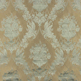 Jacquard Floral Clásico Verde Pálido y Beige - Ribes y Casals