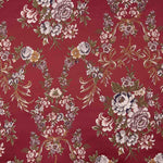 Jacquard Floral con Lúrex Rojo - Ribes y Casals