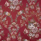 Jacquard Floral con Lúrex Rojo - Ribes y Casals