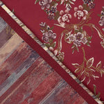 Jacquard Floral con Lúrex Rojo - Ribes y Casals