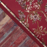 Jacquard Floral con Lúrex Rojo - Ribes y Casals