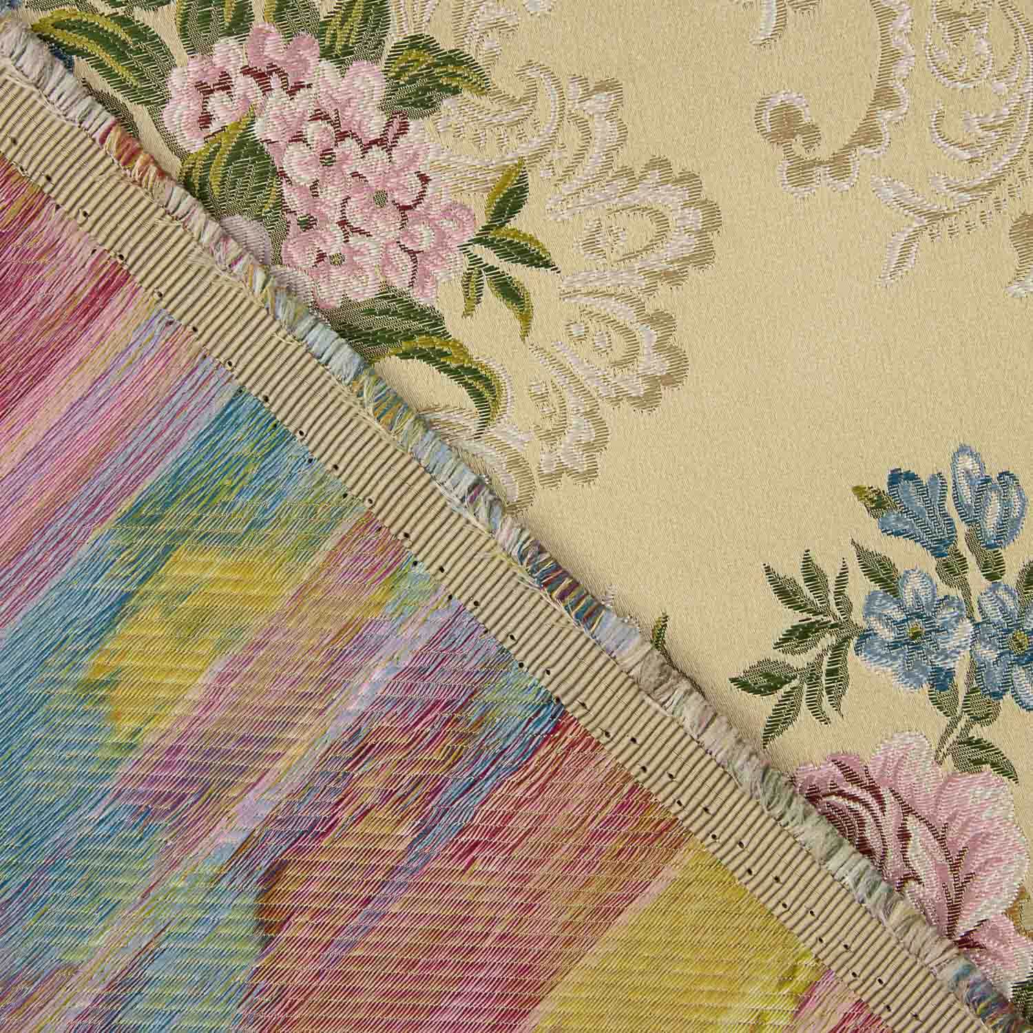 Jacquard Floral Romántico Beige - Ribes y Casals