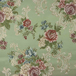 Jacquard Floral Romántico Verde - Ribes y Casals