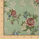 Jacquard Floral Romántico Verde - Ribes y Casals
