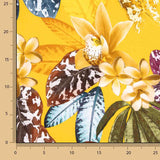 Lino Algodón Estampado Tropical Exótico Samoa - Ribes y Casals