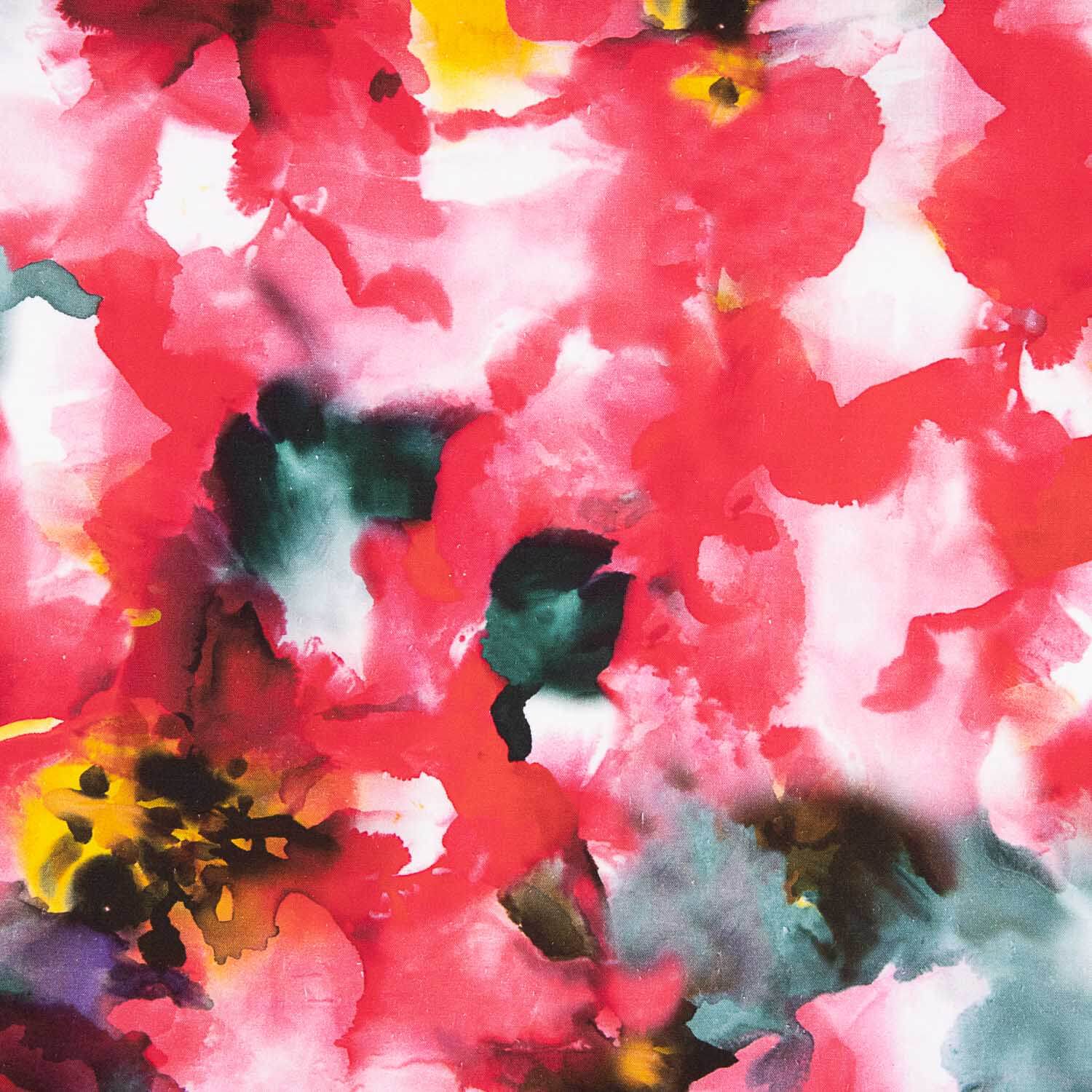 Lino Algodón Estampado Floral Acuarela Chagall - Ribes y Casals