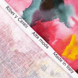 Lino Algodón Estampado Floral Acuarela Chagall - Ribes y Casals