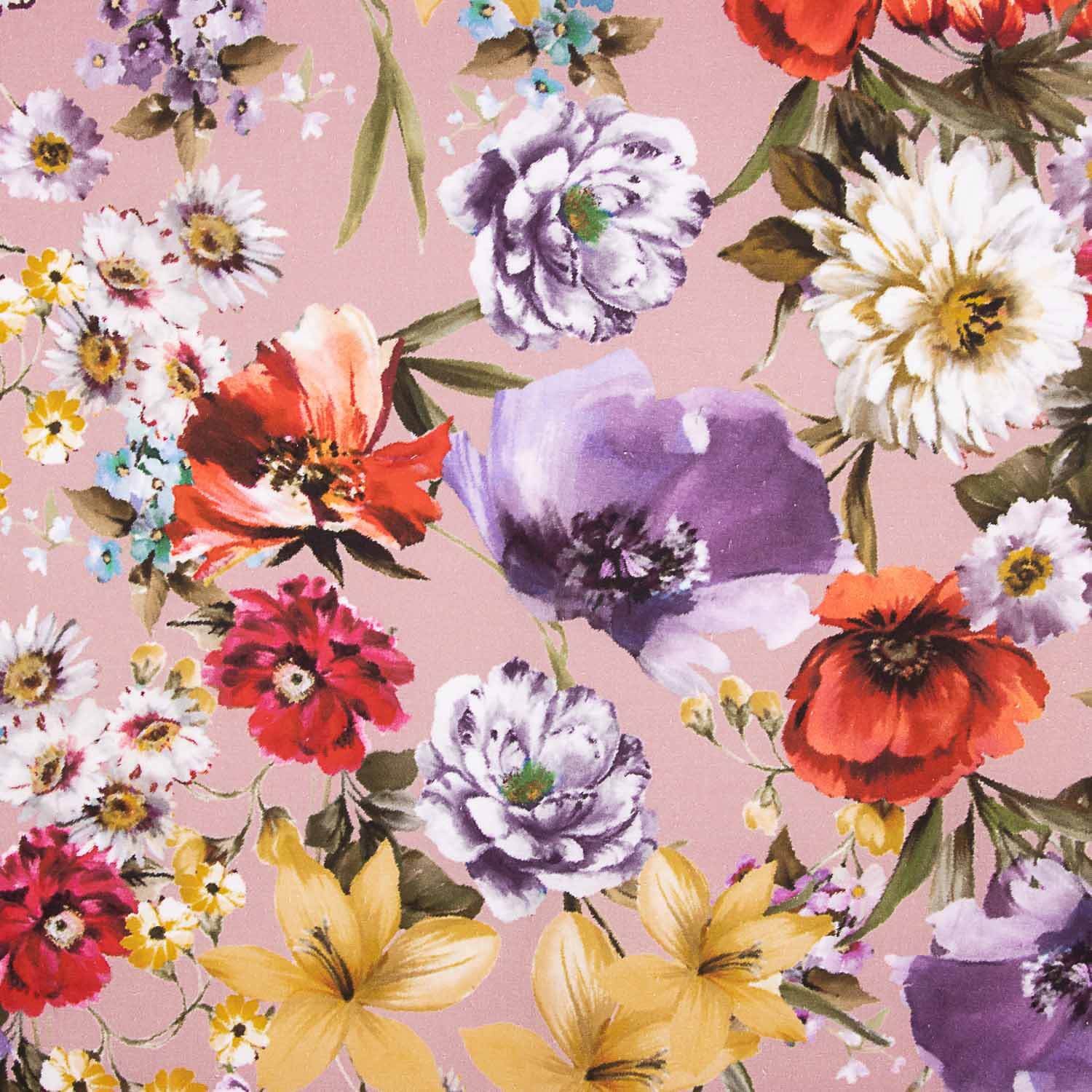 Lino Algodón Estampado Floral Romántico Versailles - Ribes y Casals