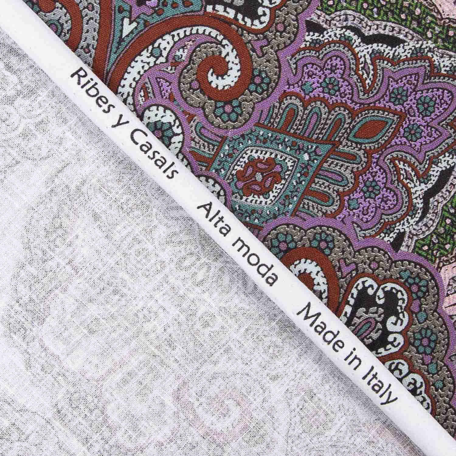 Lino Algodón Estampado Floral Tropical Goa - Ribes y Casals