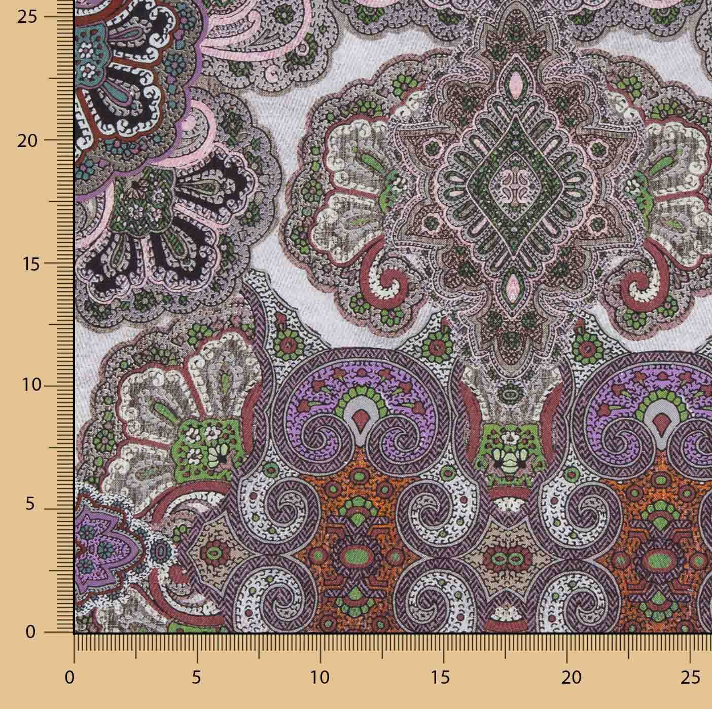 Lino Algodón Estampado Floral Tropical Goa - Ribes y Casals