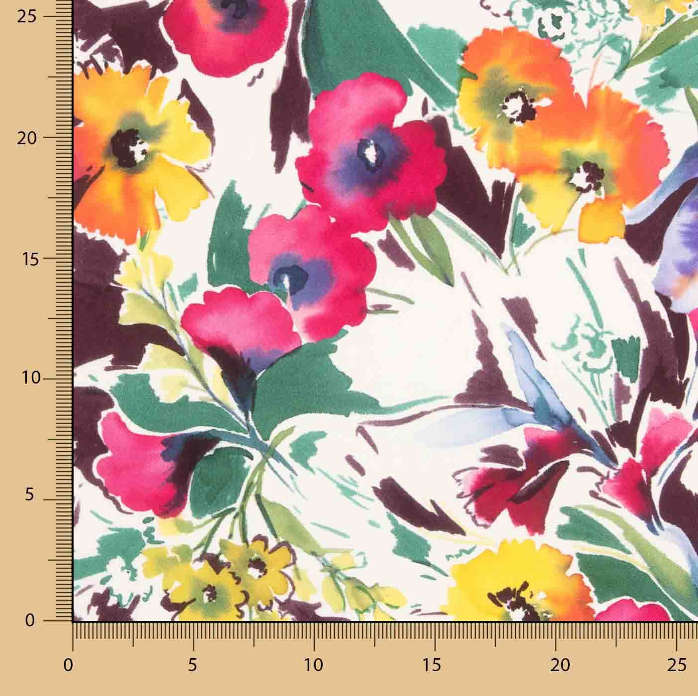 Viscosa Estampada Floral Gauguin - Ribes y Casals