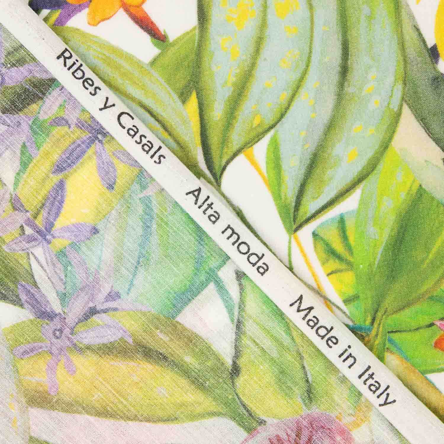 Voile Bambula Algodón Floral Tropical Renoir - Ribes y Casals