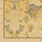 Brocado Jacquard Damasco Floral Amarillo y Dorado - Ribes y Casals