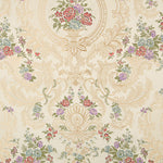 Brocado Jacquard Damasco Floral Beige y Dorado - Ribes y Casals