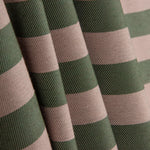 Loneta Rayas Bicolor Verde y Beige - Ribes y Casals