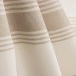 Loneta Rayas Beige Exterior Teflonada - Ribes y Casals