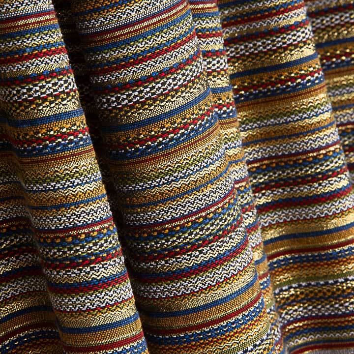Brocado Lúrex Rayas Alpujarreña Multicolor - Ribes y Casals