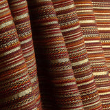 Brocado Lúrex Rayas Alpujarreña Rojo - Ribes y Casals