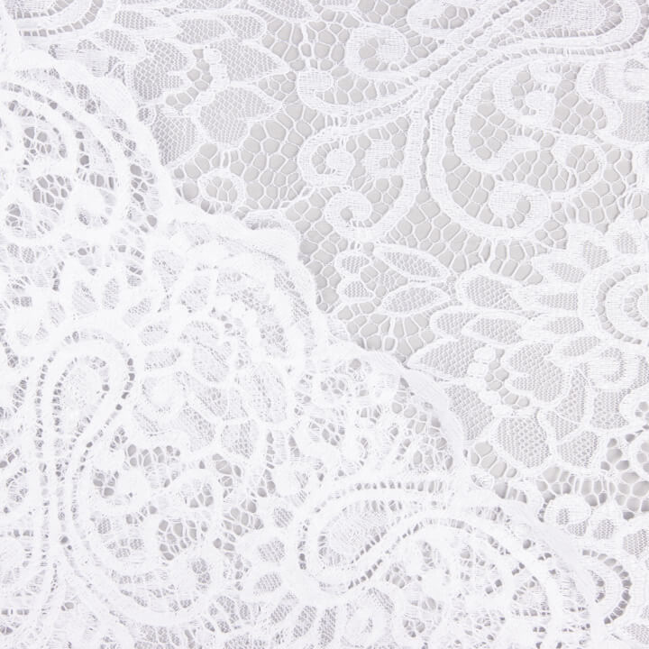 Blonda Rebrodé Bridal Garden Paisley Blanca - Ribes y Casals