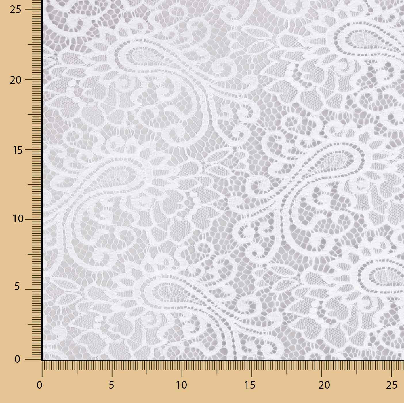Blonda Rebrodé Bridal Garden Paisley Blanca - Ribes y Casals