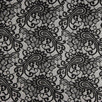 Blonda Rebrodé Bridal Garden Paisley Negra - Ribes y Casals