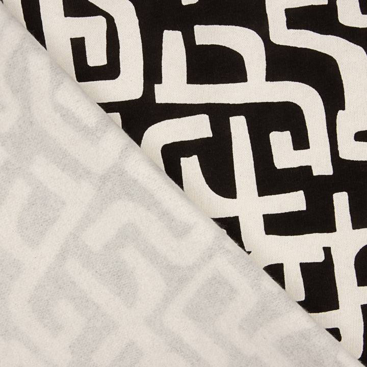 Sudadera Felpa Estampada Abstracto Negro - Ribes y Casals