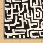 Sudadera Felpa Estampada Abstracto Negro - Ribes y Casals