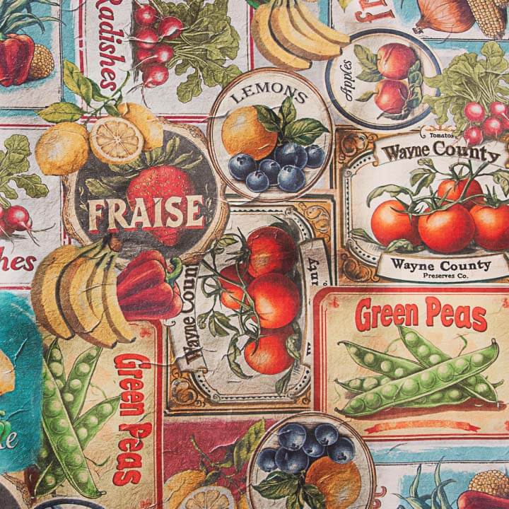 Canvas Algodón Estampada Mercado Vintage - Ribes y Casals