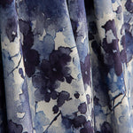 Viscosa Elástica Flores Acuarela Azul - Ribes y Casals