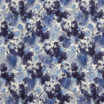Viscosa Elástica Flores Acuarela Azul - Ribes y Casals