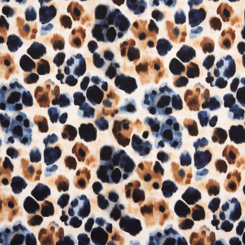 Satén de Viscosa Animal Print Urban Safari - Ribes y Casals