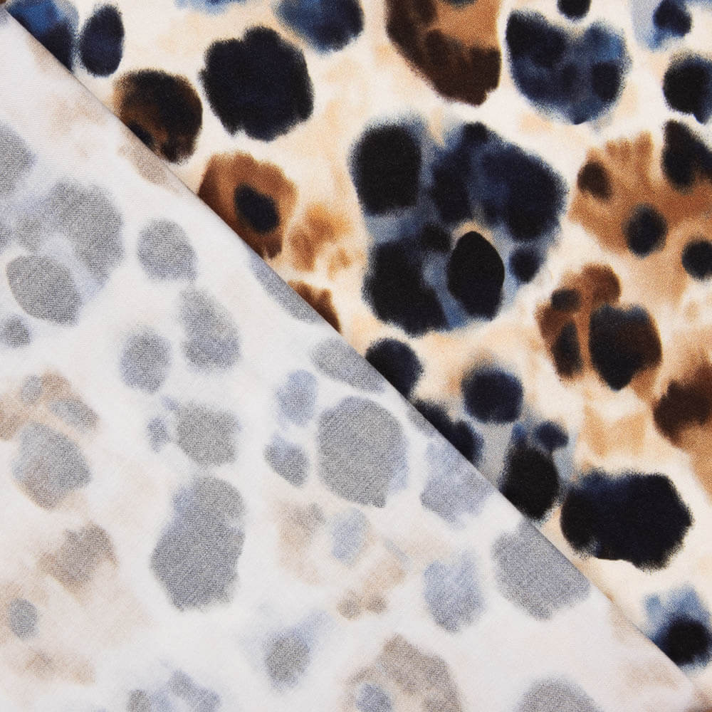 Satén de Viscosa Animal Print Urban Safari - Ribes y Casals