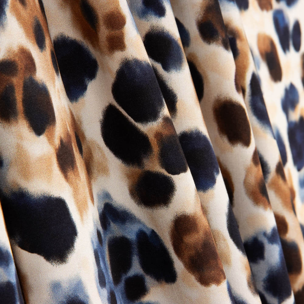 Satén de Viscosa Animal Print Urban Safari - Ribes y Casals