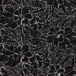 Bouclé Bordado Floral Noctis Negro - Ribes y Casals