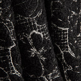 Bouclé Bordado Floral Noctis Negro - Ribes y Casals