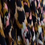 Viscosa Satén Estampada Animal Print Rosa - Ribes y Casals