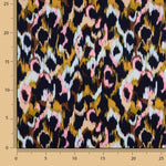 Viscosa Satén Estampada Animal Print Rosa - Ribes y Casals