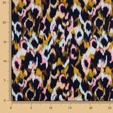 Viscosa Satén Estampada Animal Print Rosa - Ribes y Casals