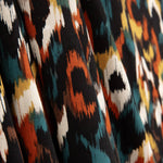 Viscosa Satén Estampada Animal Print Teja - Ribes y Casals