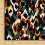 Viscosa Satén Estampada Animal Print Teja - Ribes y Casals