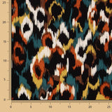 Viscosa Satén Estampada Animal Print Teja - Ribes y Casals