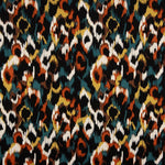 Viscosa Satén Estampada Animal Print Teja - Ribes y Casals